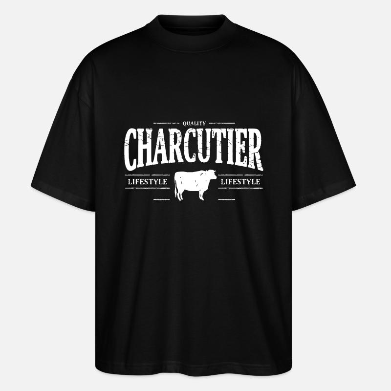 Fleischerei - Stanley/Stella Oversized Unisex Bio T-Shirt Blaster 2.0 - Schwarz