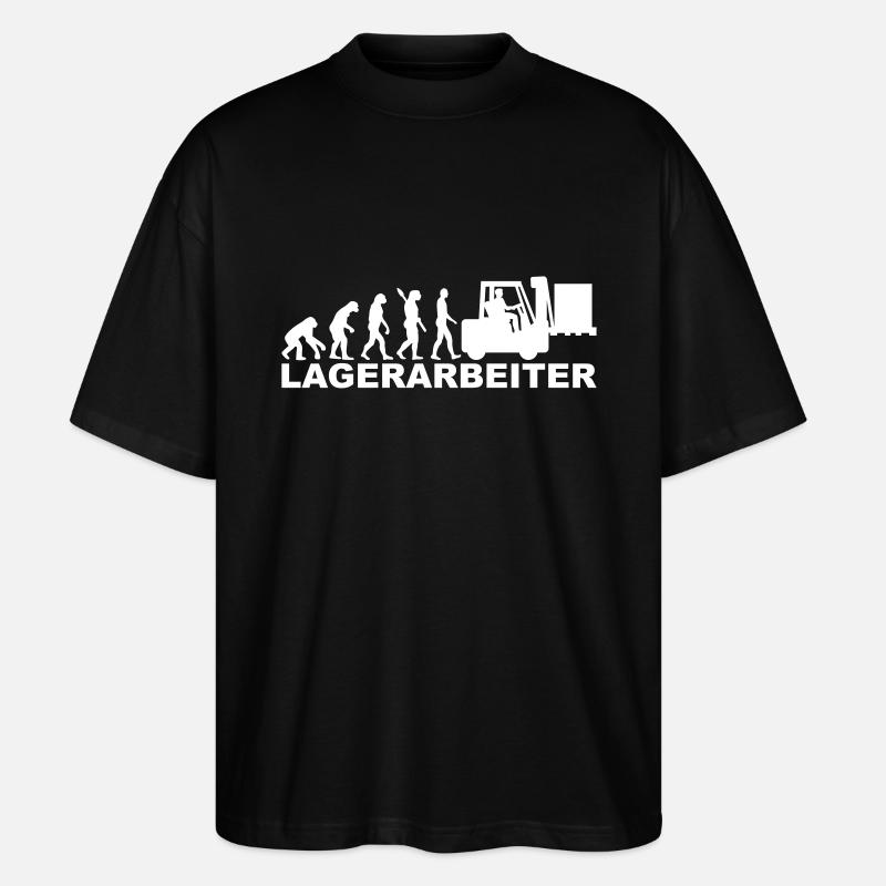 Lagerarbeiter - Stanley/Stella Oversized Unisex Bio T-Shirt Blaster 2.0 - Schwarz