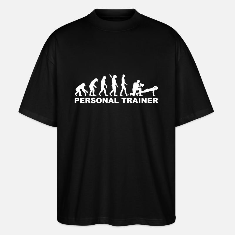 Personal Trainer - Stanley/Stella Oversized Unisex Bio T-Shirt Blaster 2.0 - Schwarz