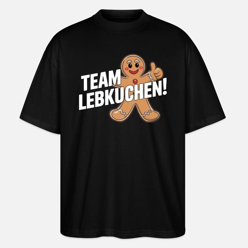 Team Lebkuchen! - Stanley/Stella Oversized Unisex Bio T-Shirt Blaster 2.0 - Schwarz