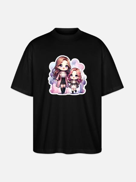 Mor og datter med matchende tøj - Stanley/Stella Oversize Unisex Øko T-shirt Blaster 2.0 - sort