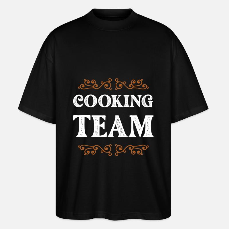 Cooking Crew - Stanley/Stella Oversized Unisex Bio T-Shirt Blaster 2.0 - Schwarz
