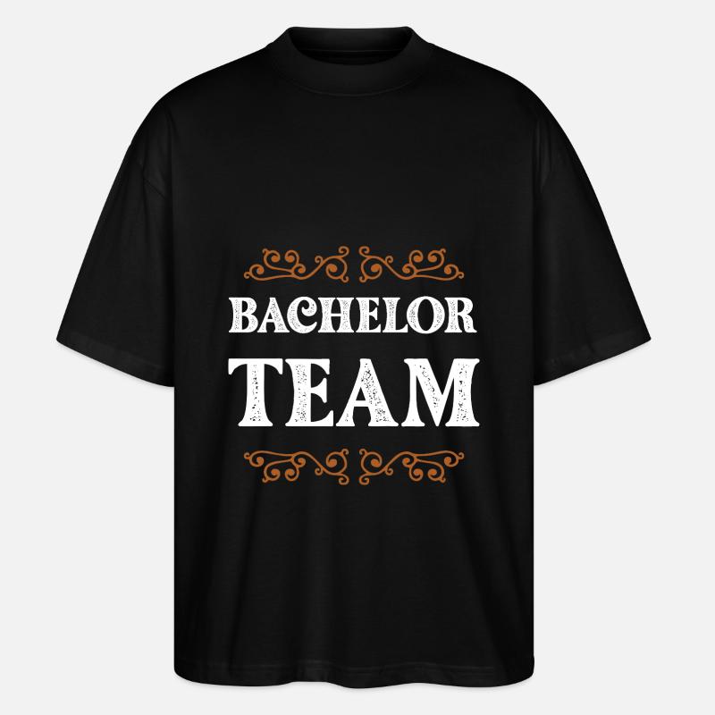 Bachelor Crew - Stanley/Stella Oversized Unisex Organic T-shirt Blaster 2.0 - black