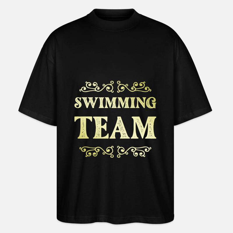 Équipe de natation - T-shirt bio Blaster 2.0 coupe oversize Stanley/Stella Unisexe - noir