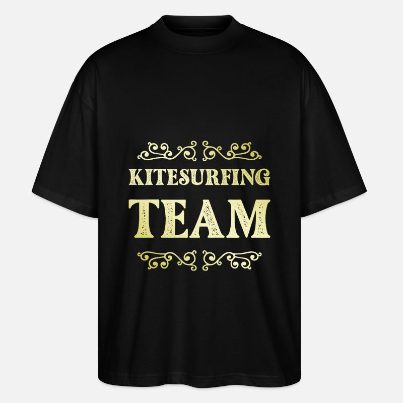 Équipe de kitesurf - T-shirt bio Blaster 2.0 coupe oversize Stanley/Stella Unisexe - noir