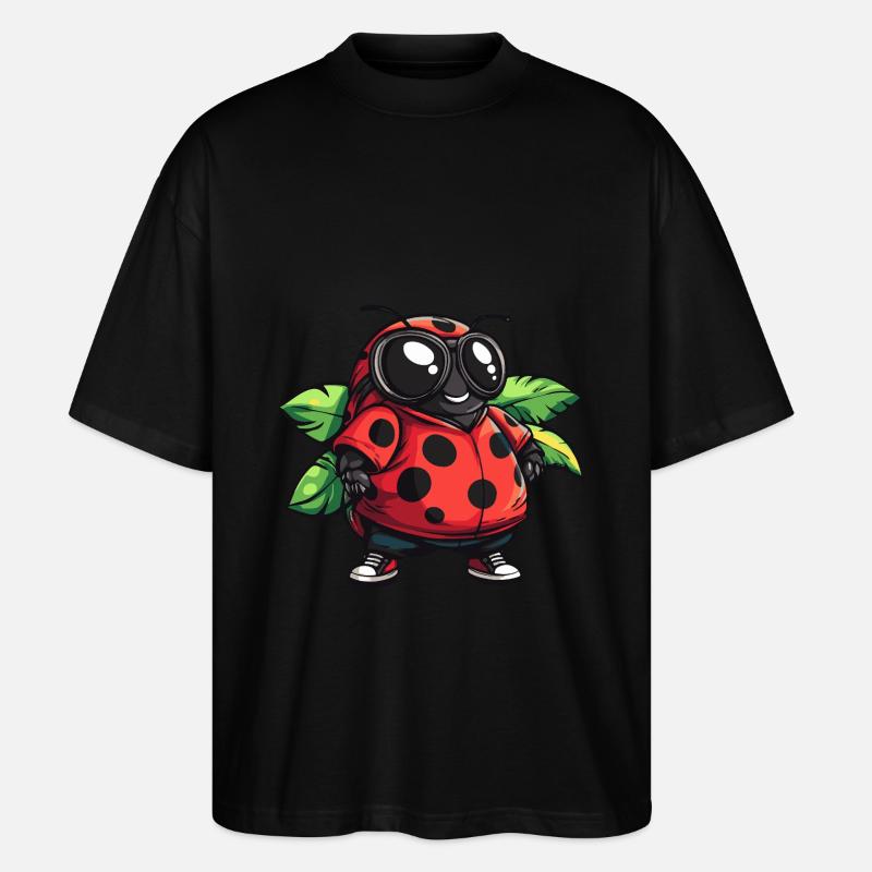 Marienkäfer Sommer - Stanley/Stella Oversized Unisex Bio T-Shirt Blaster 2.0 - Schwarz