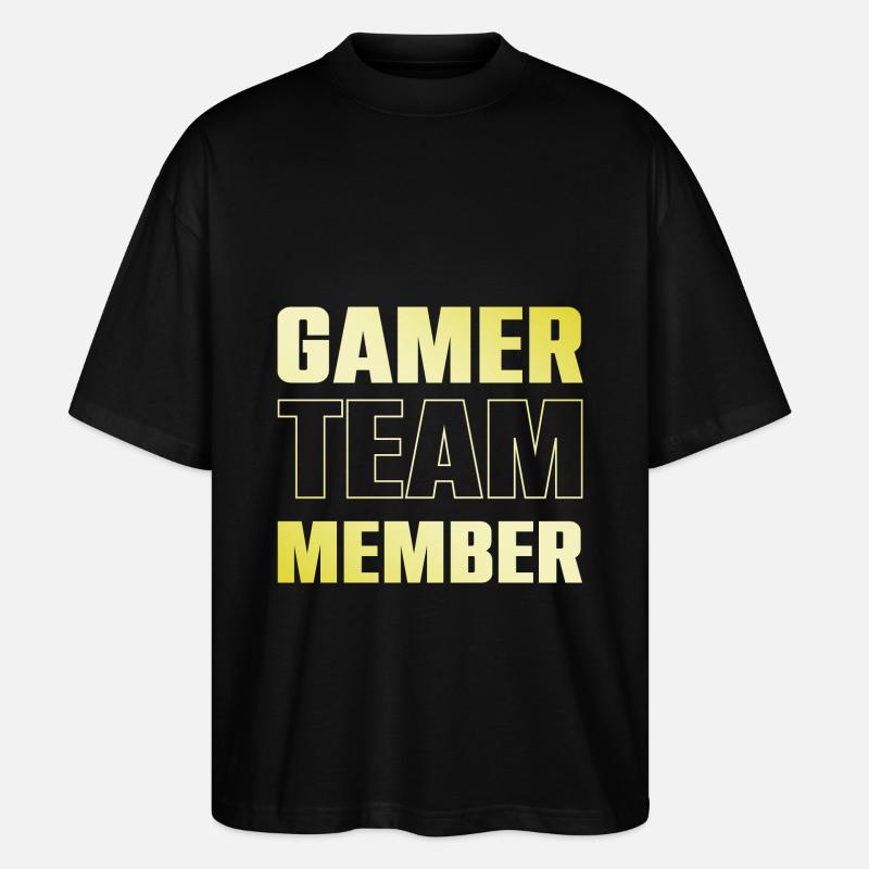 Équipe de joueurs - T-shirt bio Blaster 2.0 coupe oversize Stanley/Stella Unisexe - noir