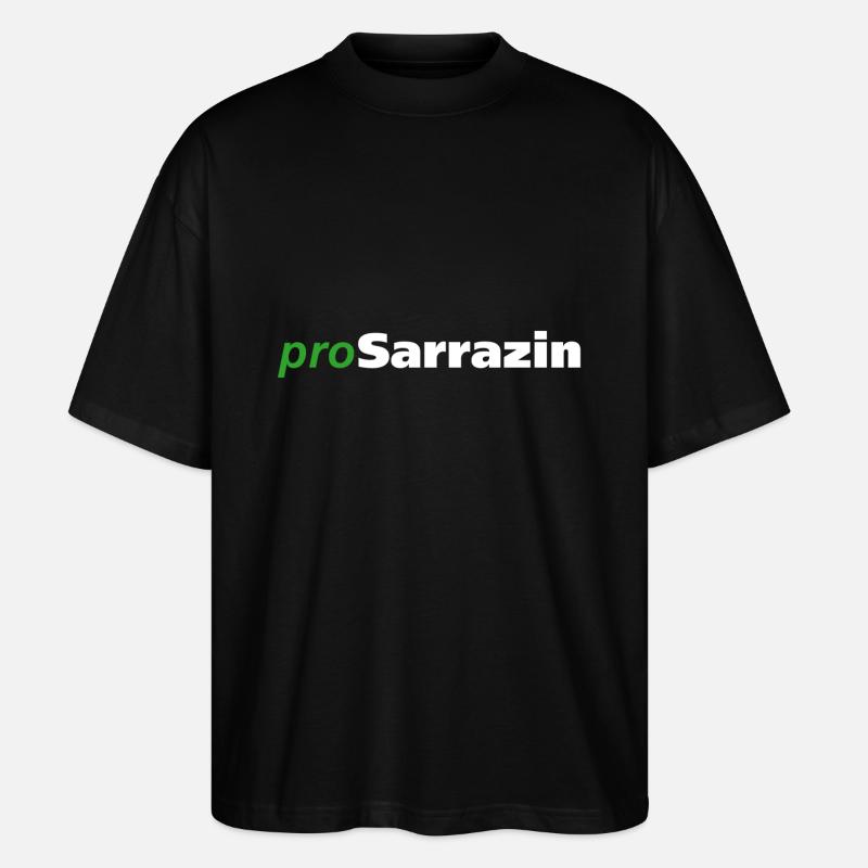 proSarrazin - Stanley/Stella Oversized Unisex Bio T-Shirt Blaster 2.0 - Schwarz