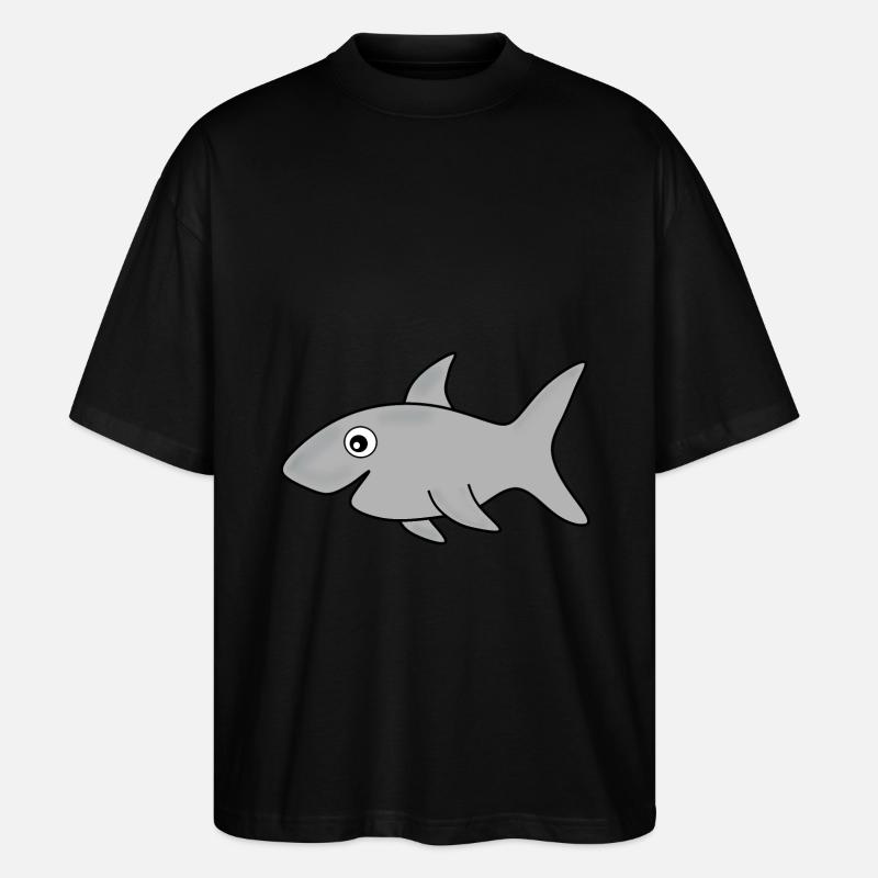 Requin Requins Pêche Poisson - T-shirt bio Blaster 2.0 coupe oversize Stanley/Stella Unisexe - noir