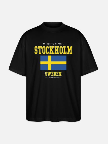 Stockholm - Stanley/Stella Oversized Unisex Organic T-shirt Blaster 2.0 - black