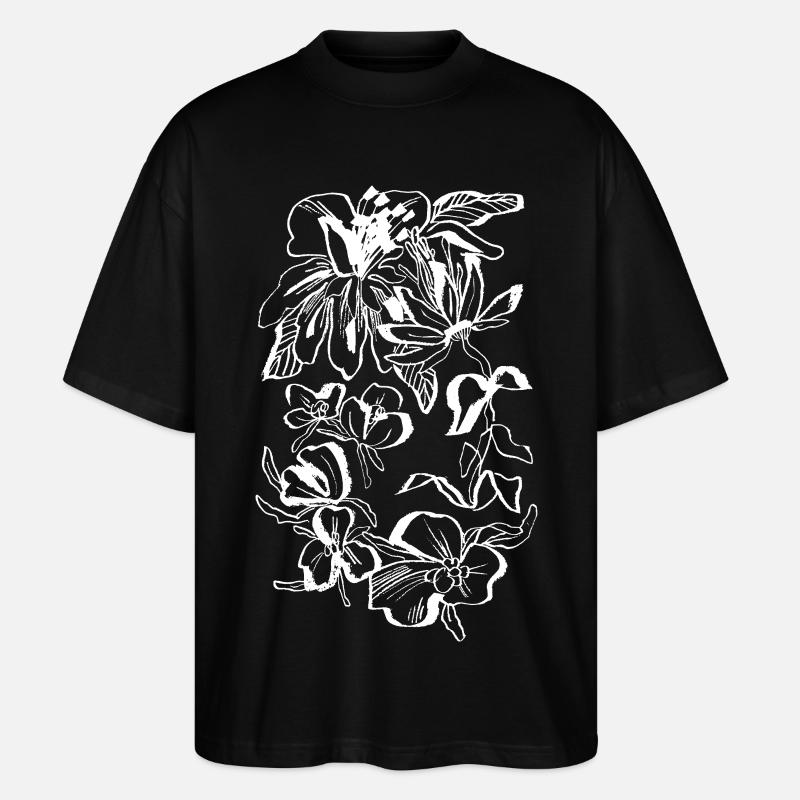 BLÜTE - Stanley/Stella Oversized Unisex Bio T-Shirt Blaster 2.0 - Schwarz