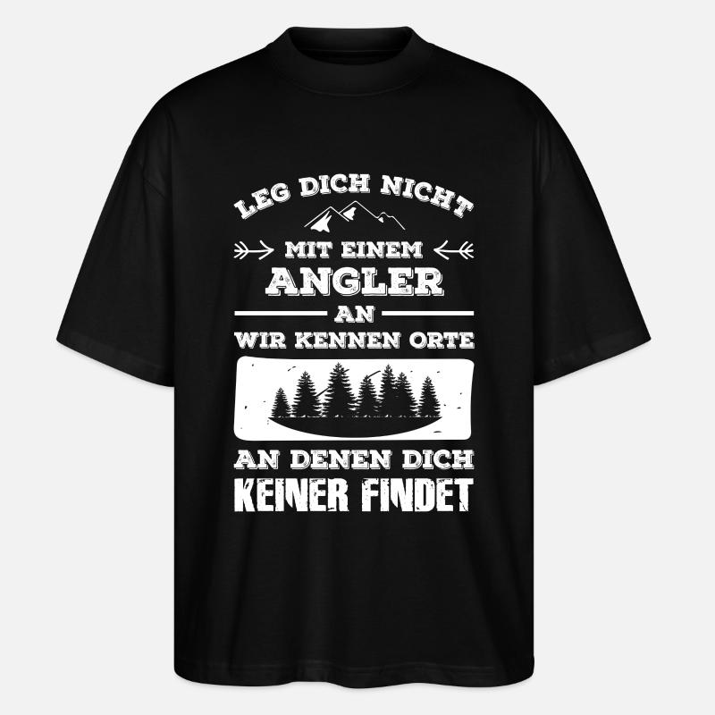 Angler - Stanley/Stella Oversized Unisex Bio T-Shirt Blaster 2.0 - Schwarz