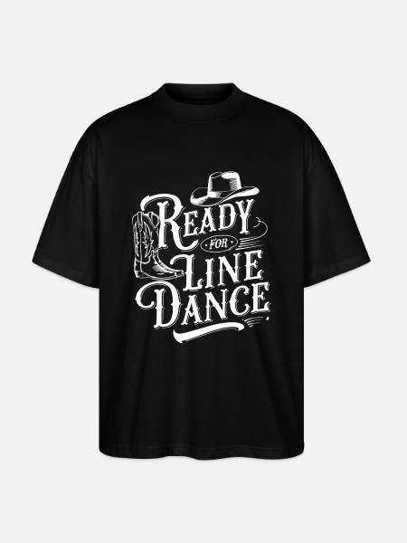 Redo för linedance: linedance, linedance, min passion - Ekologisk Oversized T-shirt Unisex Stanley/Stella Blaster 2.0 - svart