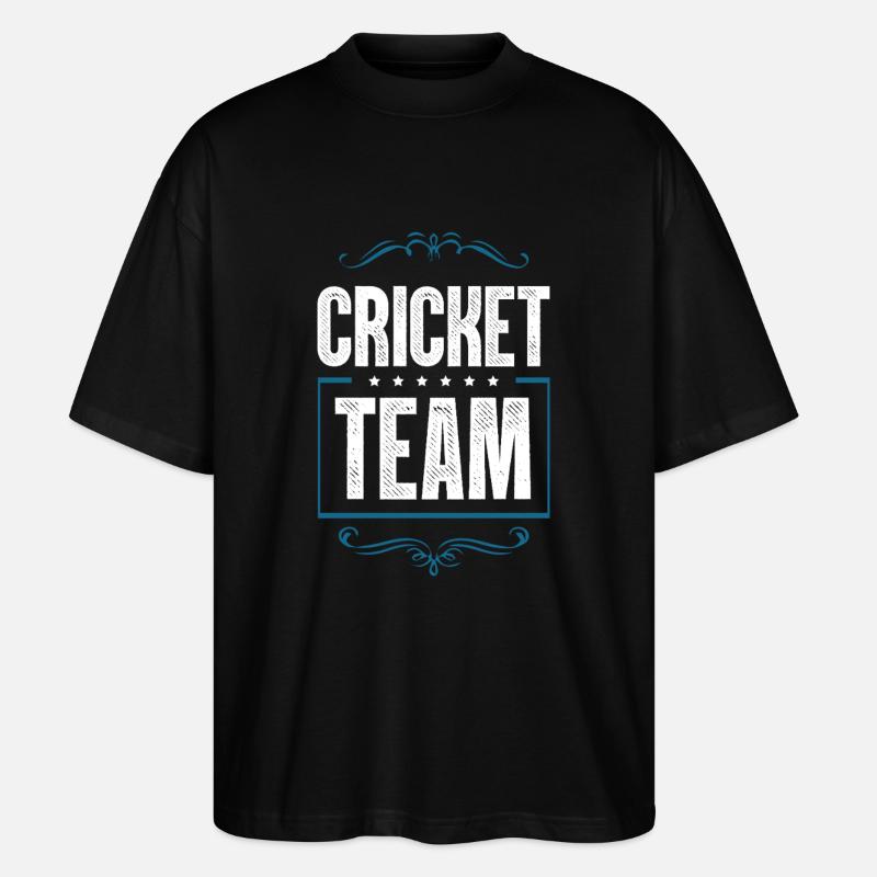 Équipe de cricket - T-shirt bio Blaster 2.0 coupe oversize Stanley/Stella Unisexe - noir