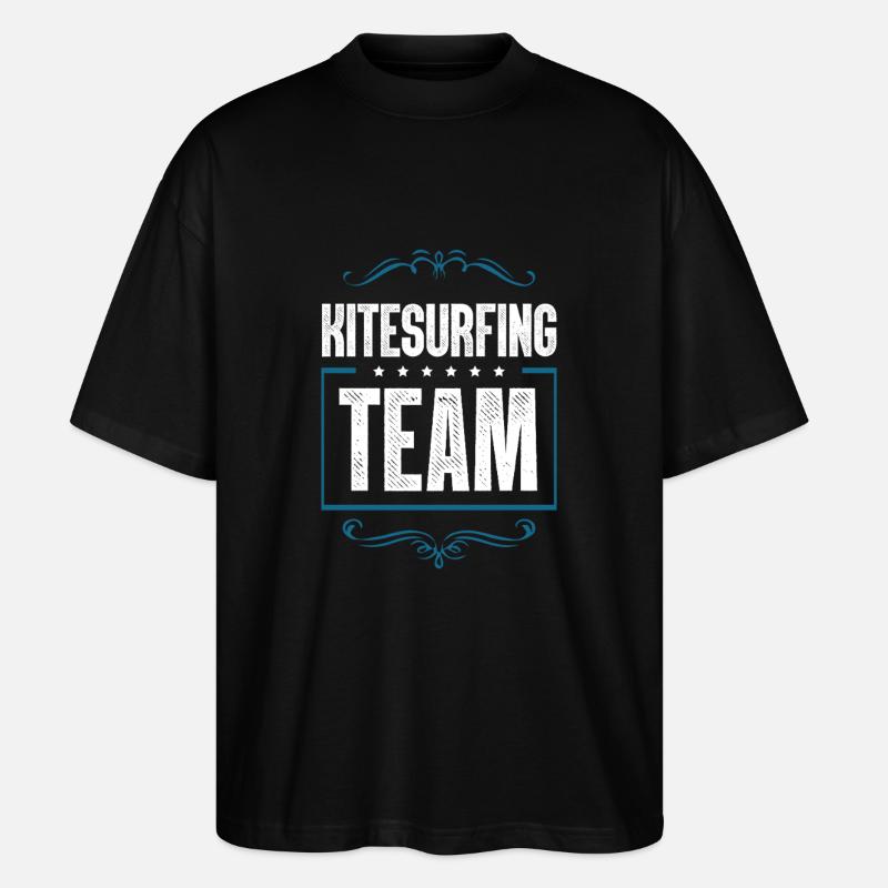 Équipe de kitesurf - T-shirt bio Blaster 2.0 coupe oversize Stanley/Stella Unisexe - noir