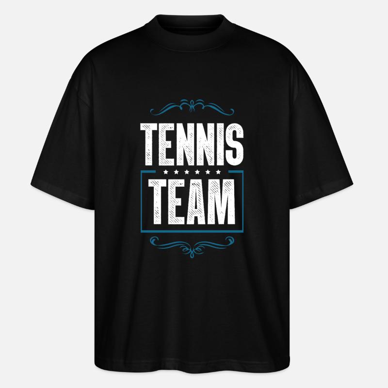 Équipe de tennis - T-shirt bio Blaster 2.0 coupe oversize Stanley/Stella Unisexe - noir