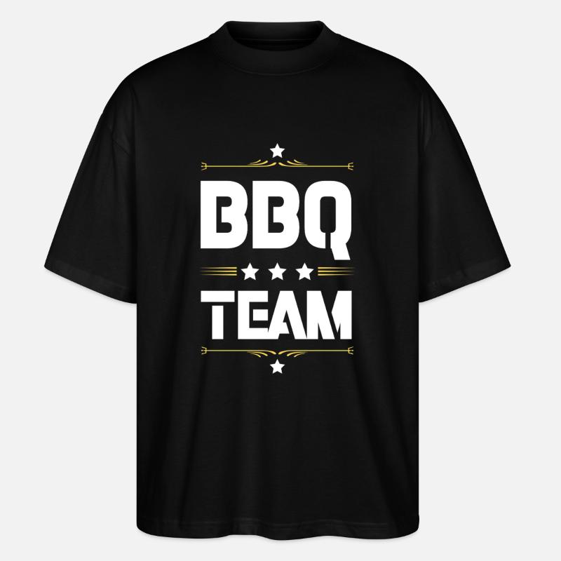Bbq Team - Stanley/Stella Oversized Unisex Bio T-Shirt Blaster 2.0 - Schwarz