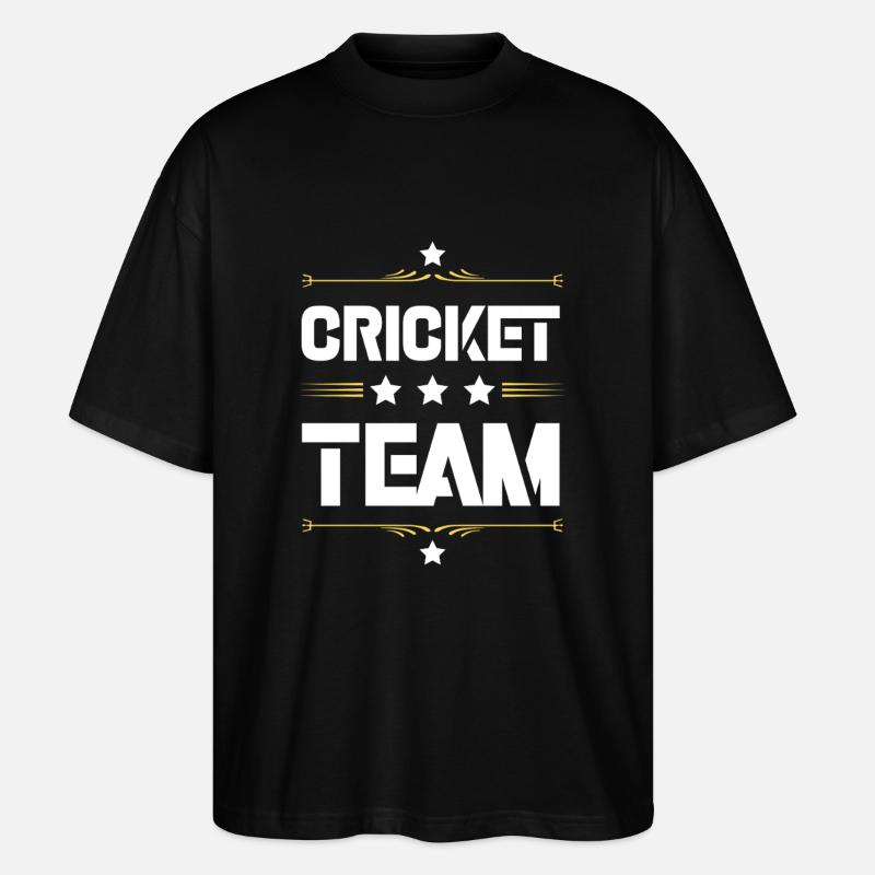 Équipe de cricket - T-shirt bio Blaster 2.0 coupe oversize Stanley/Stella Unisexe - noir
