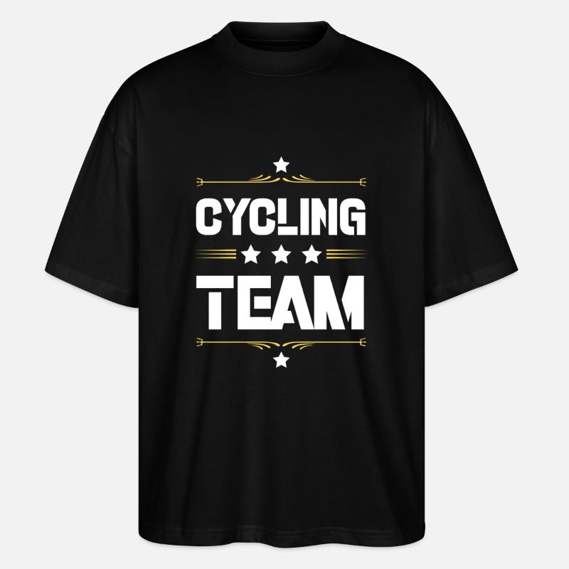 Cycling Team - Stanley/Stella Oversized Unisex Bio T-Shirt Blaster 2.0 - Schwarz