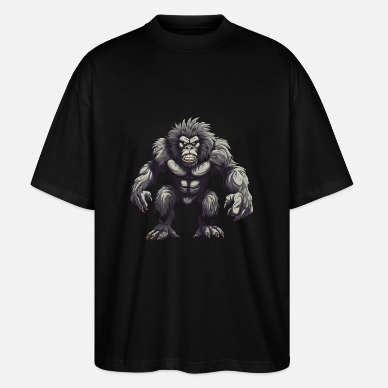 Gorilla Tier - Stanley/Stella Oversized Unisex Bio T-Shirt Blaster 2.0 - Schwarz