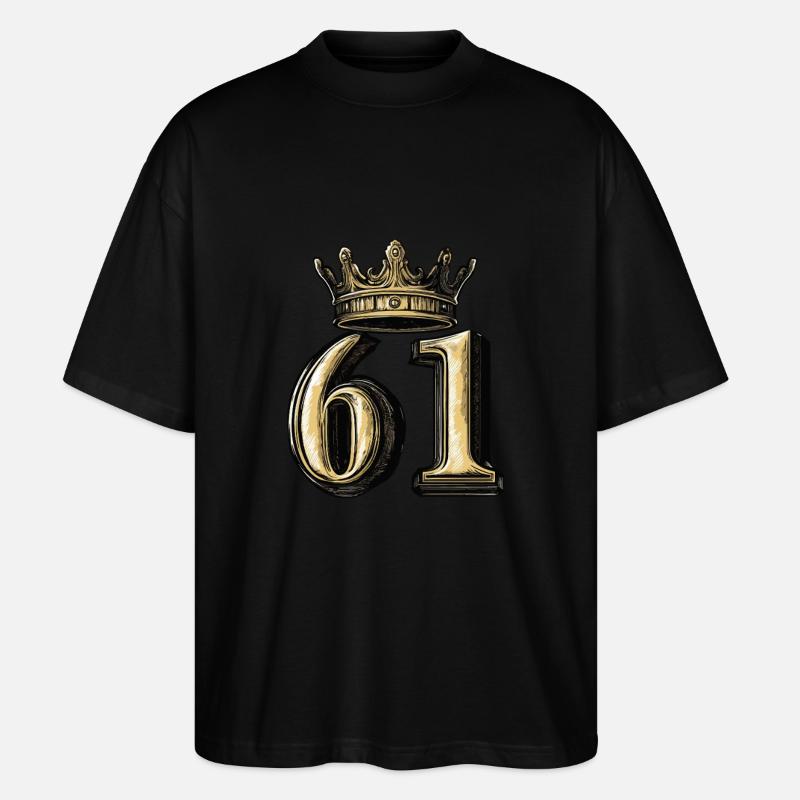 61 Couronne de chiffres - T-shirt bio Blaster 2.0 coupe oversize Stanley/Stella Unisexe - noir