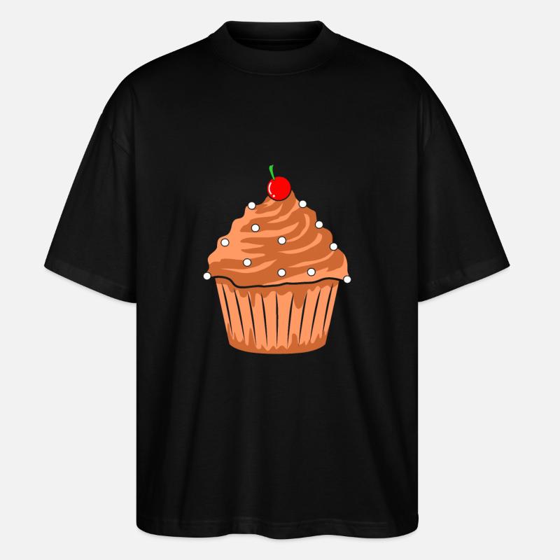 Cupcake Muffin - Stanley/Stella Oversized Unisex Bio T-Shirt Blaster 2.0 - Schwarz
