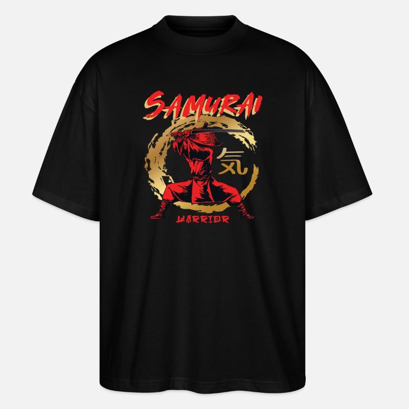 Samurai Warrior - Stanley/Stella Oversized Unisex Bio T-Shirt Blaster 2.0 - Schwarz