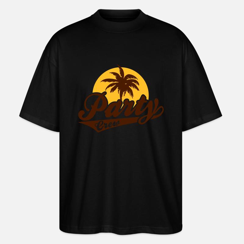 Party Crew - Stanley/Stella Oversized Unisex Bio T-Shirt Blaster 2.0 - Schwarz