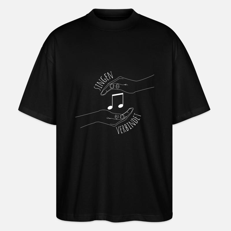 Singen verbindet - Musik - Stanley/Stella Oversized Unisex Bio T-Shirt Blaster 2.0 - Schwarz