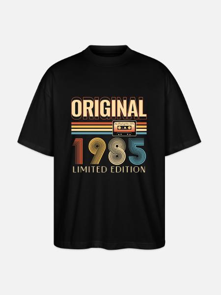40 års fødselsdag Original 1985 40 år gammel gave - Stanley/Stella Oversize Unisex Øko T-shirt Blaster 2.0 - sort