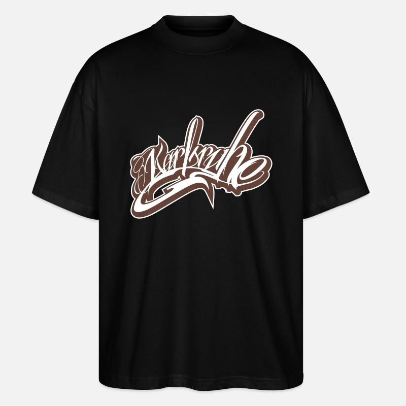 Karlsruhe - Stanley/Stella Oversized Unisex Bio T-Shirt Blaster 2.0 - Schwarz