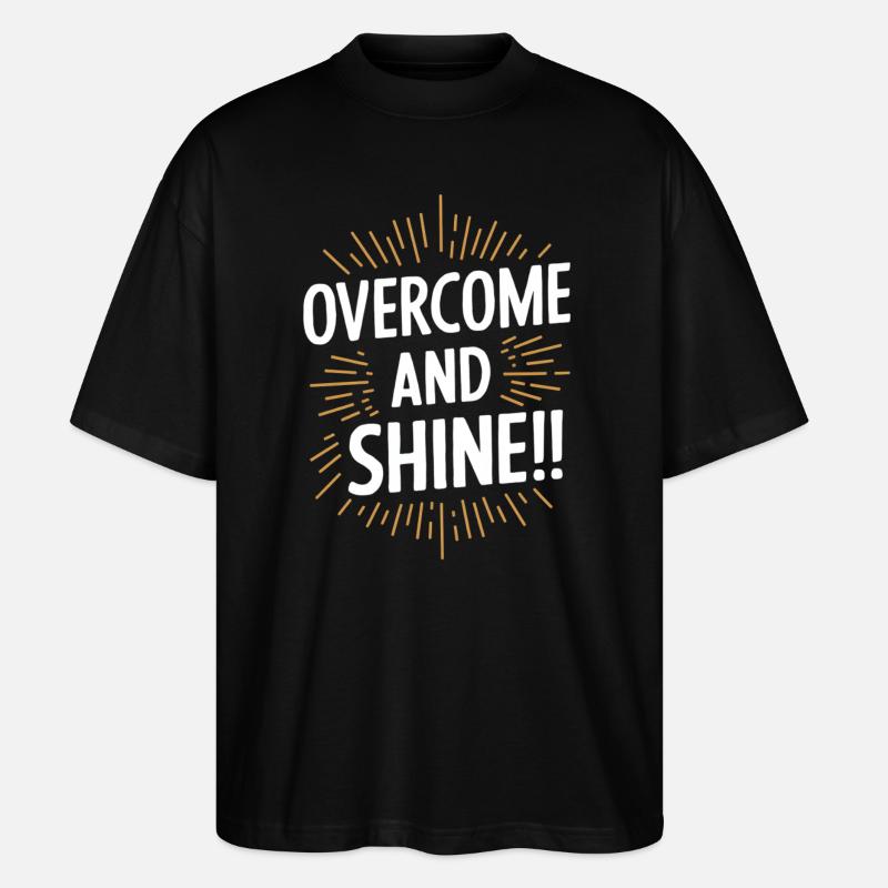 Surmonter et rayonner de motivation - T-shirt bio Blaster 2.0 coupe oversize Stanley/Stella Unisexe - noir