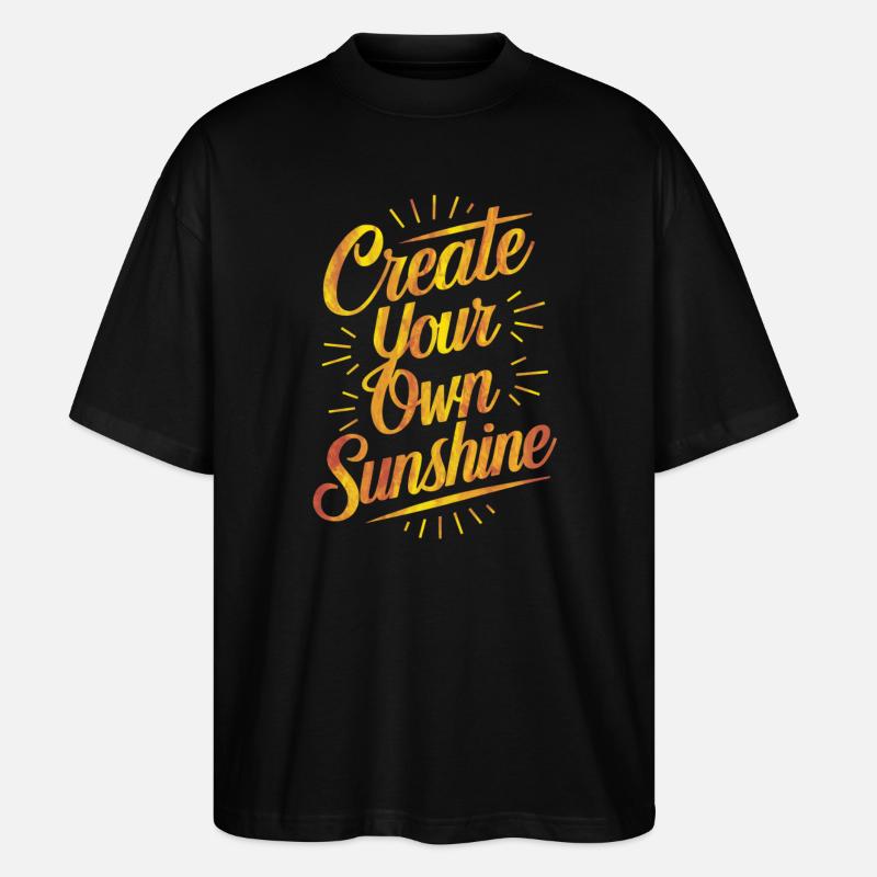 Créez votre propre Sunshine Strahlenkraft - T-shirt bio Blaster 2.0 coupe oversize Stanley/Stella Unisexe - noir