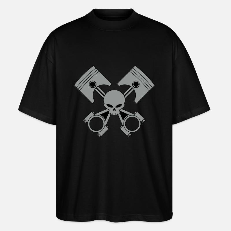 bikers engine - Stanley/Stella Oversized Unisex Organic T-shirt Blaster 2.0 - black