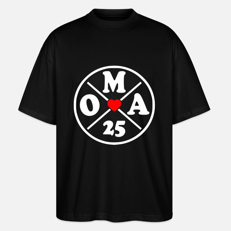 Oma 2025 - Stanley/Stella Oversized Unisex Bio T-Shirt Blaster 2.0 - Schwarz