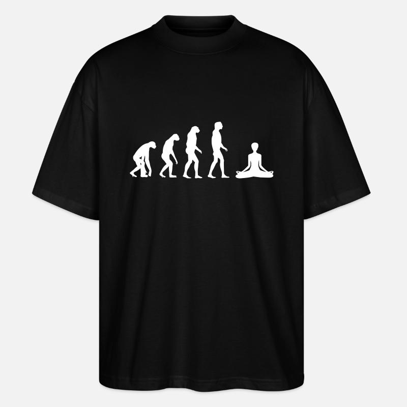 yoga evolution - Stanley/Stella Oversized Unisex Organic T-shirt Blaster 2.0 - black