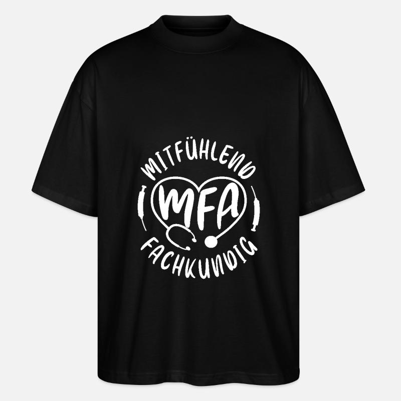 Physician Assistant Compassionate MFA - Stanley/Stella Oversized Unisex Organic T-shirt Blaster 2.0 - black
