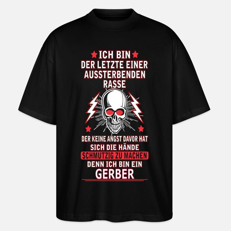 GERBER - Stanley/Stella Oversized Unisex Bio T-Shirt Blaster 2.0 - Schwarz