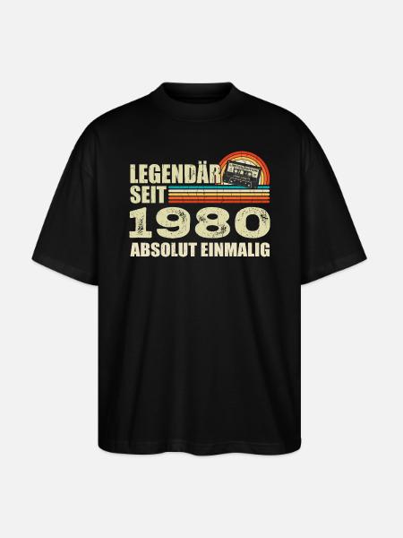 Legendary since 1980 - absolutely unique - Stanley/Stella Oversized Unisex Organic T-shirt Blaster 2.0 - black