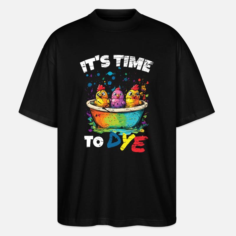 Ostern Eier Färben Ostereier - Stanley/Stella Oversized Unisex Bio T-Shirt Blaster 2.0 - Schwarz