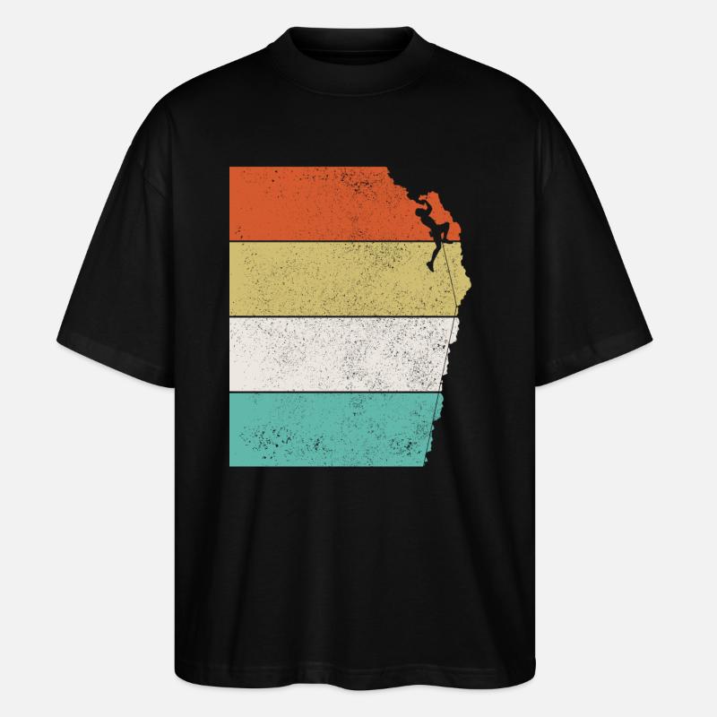 Climbing Bouldering Climber Gift - Stanley/Stella Oversized Unisex Organic T-shirt Blaster 2.0 - black