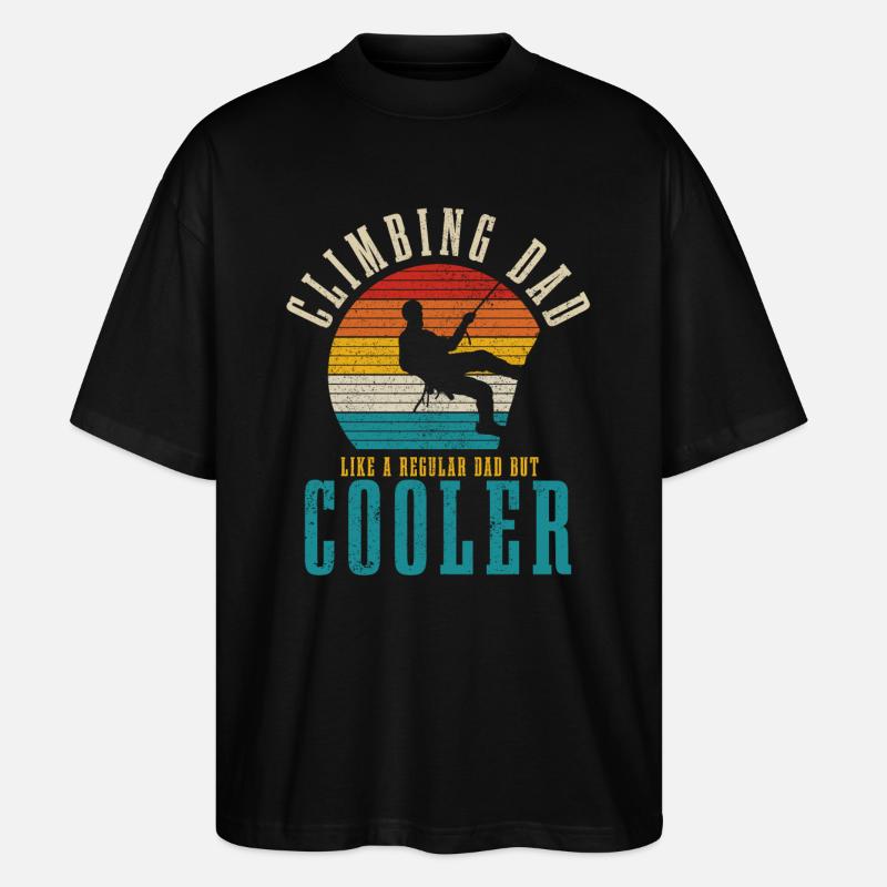 Climbing Bouldering Climber Gift - Stanley/Stella Oversized Unisex Organic T-shirt Blaster 2.0 - black