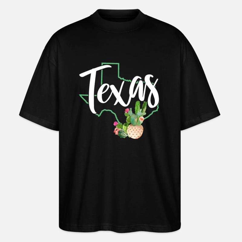 Texas - T-shirt bio Blaster 2.0 coupe oversize Stanley/Stella Unisexe - noir