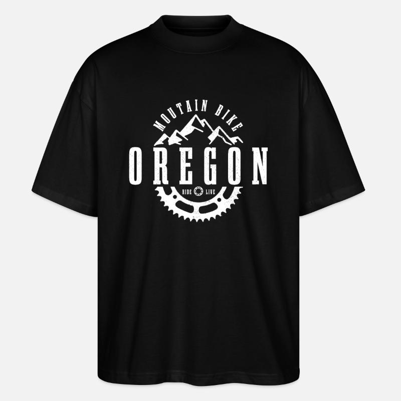 Oregon - Stanley/Stella Oversized Unisex Bio T-Shirt Blaster 2.0 - Schwarz