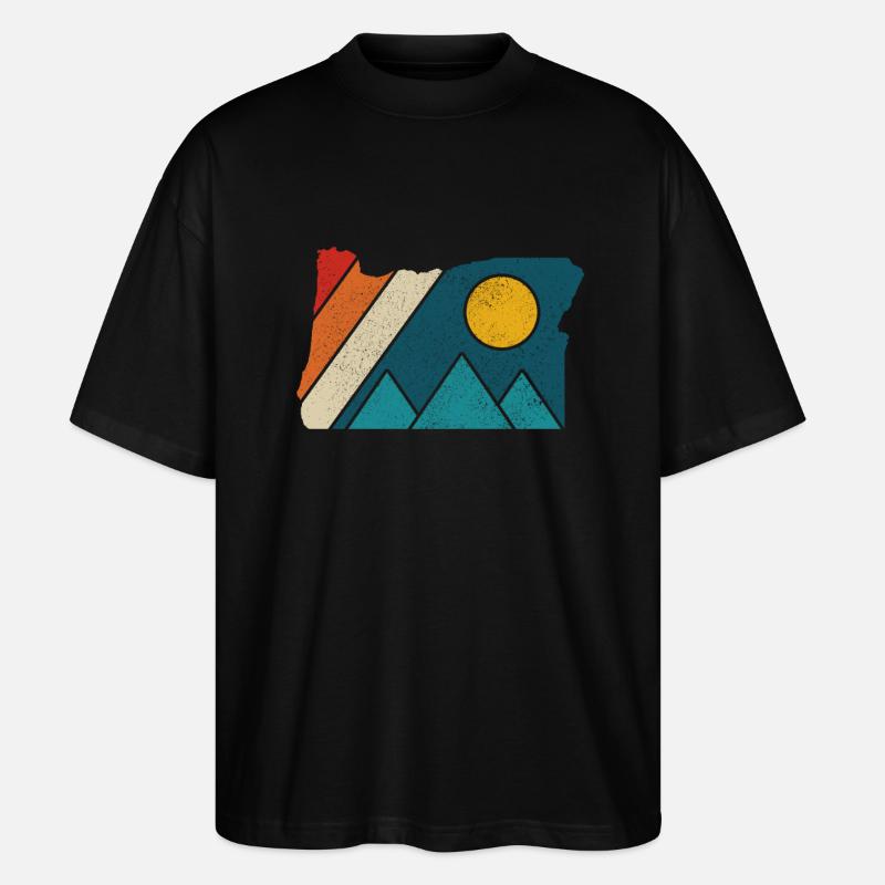 Oregon - Stanley/Stella Oversized Unisex Bio T-Shirt Blaster 2.0 - Schwarz