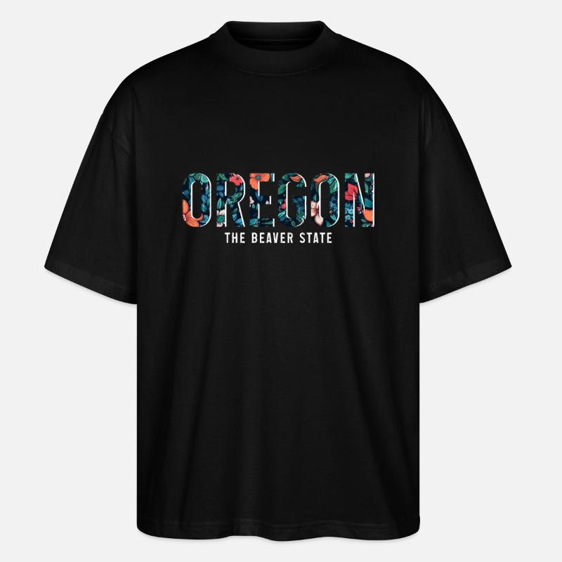Oregon - Stanley/Stella Oversized Unisex Bio T-Shirt Blaster 2.0 - Schwarz