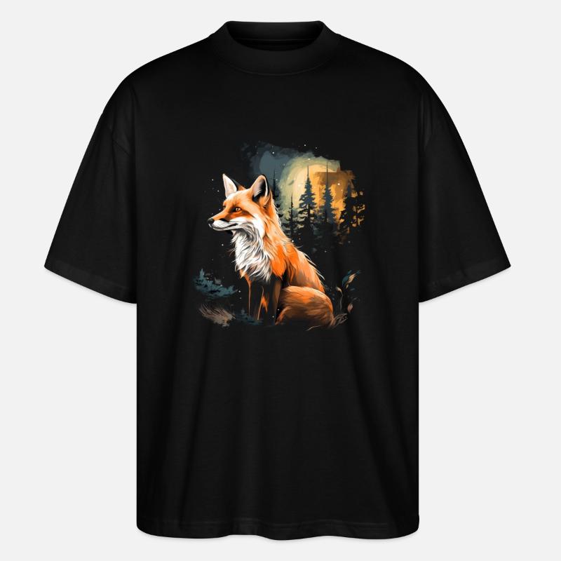 Renard - T-shirt bio Blaster 2.0 coupe oversize Stanley/Stella Unisexe - noir