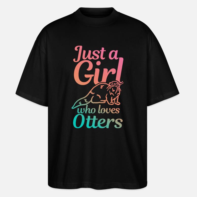 Otter - Stanley/Stella Oversized Unisex Bio T-Shirt Blaster 2.0 - Schwarz