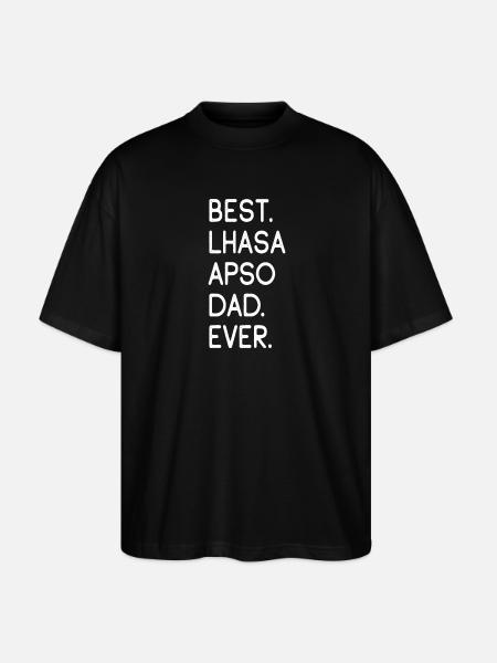 Lhasa Apso - Stanley/Stella Oversized Unisex Bio T-Shirt Blaster 2.0 - Schwarz