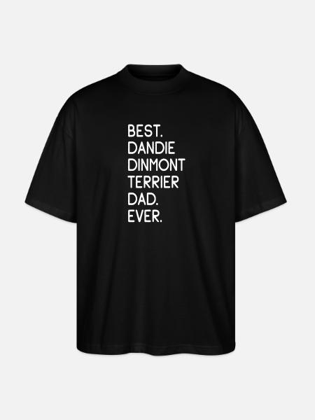 Dandie Dinmont Terrier - Stanley/Stella Oversized Unisex Organic T-shirt Blaster 2.0 - black